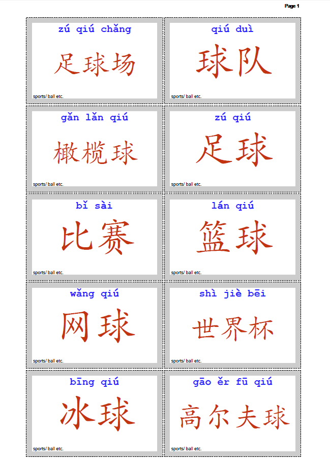 Vocabulary Flash Cards Template from www.archchinese.com